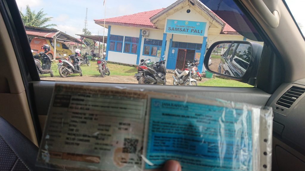 Cetak pajak Kendaraan di Samsat PALI