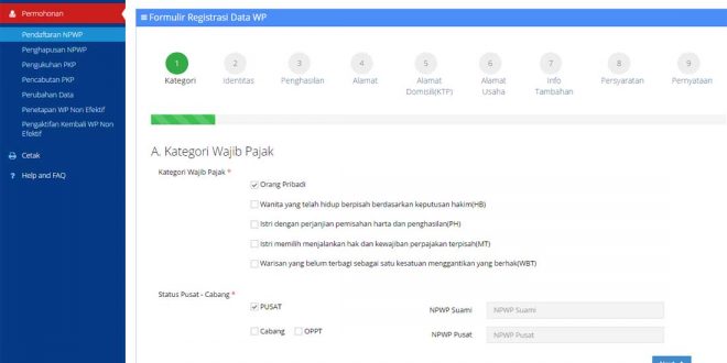 Cara Mudah Mendaftar Npwp Secara Online
