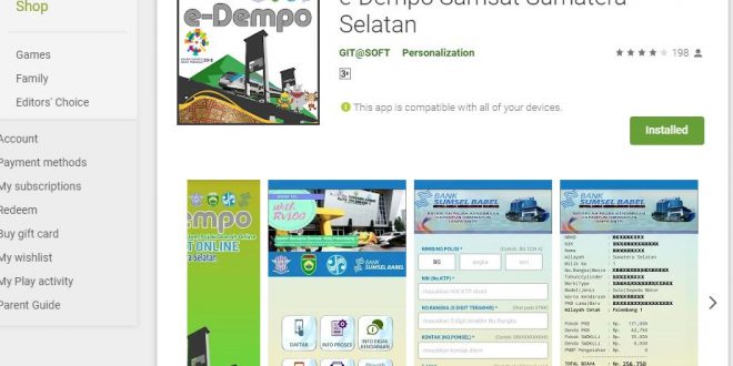 Bayar Pajak Kendaraan Palembang Online Dengan E-Dempo
