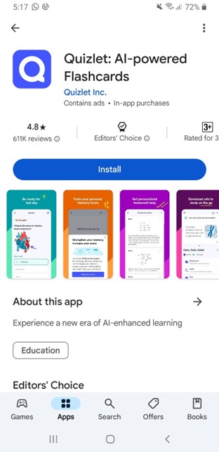 belajar Quizlet AI Powered 01